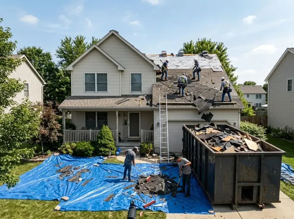 roof-replacement-debris-remova-004 — frequently asked questions, Cheapest Dumpster Rentals in Lancaster, OH